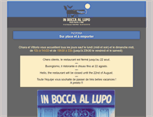 Tablet Screenshot of pizzeria-in-bocca-al-lupo.com